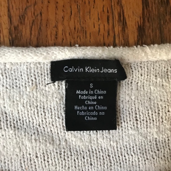NWOT Calvin Klein Striped Sweater Tunic - Picture 3 of 3